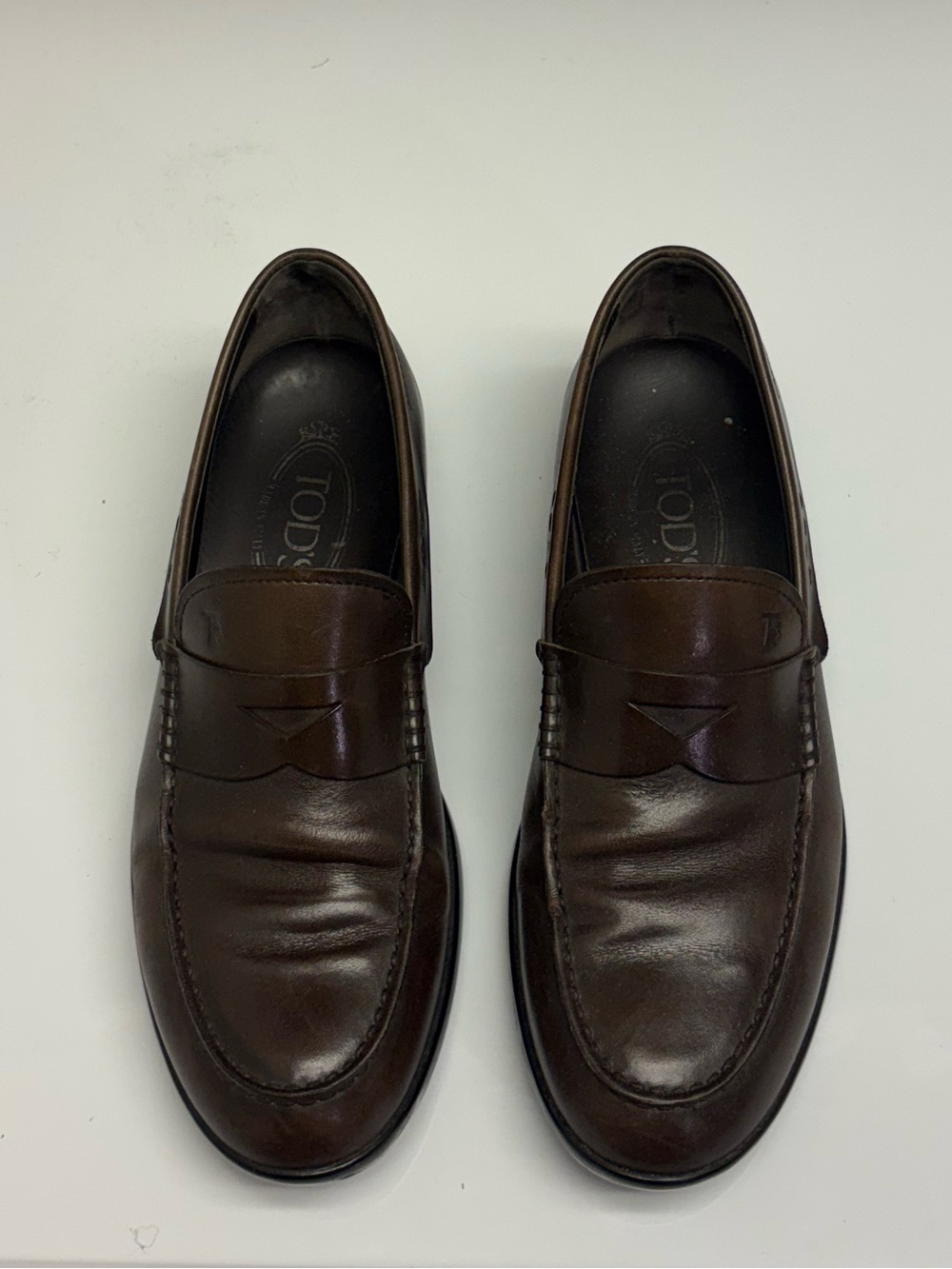 Tod's Brown Leather Loafers